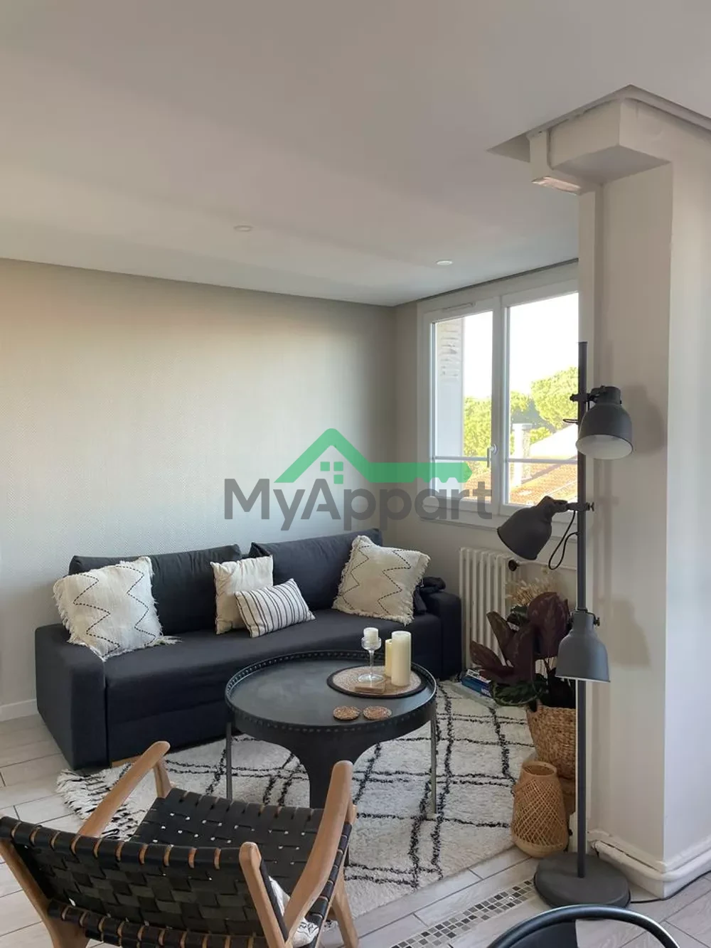 Appartement T2 vue dégagée