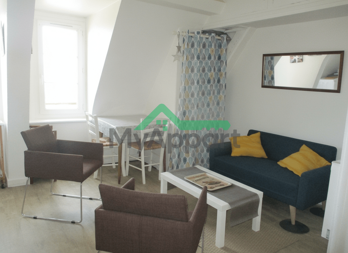 Proche hôpital et zone industrielle de Dieppe appartement meublé 2 pièces 30m²