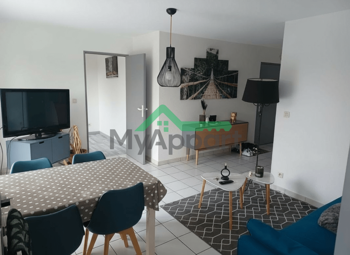 À louer : Appartement meublé T2bis - 51 m² - Résidence calme proche de Girac