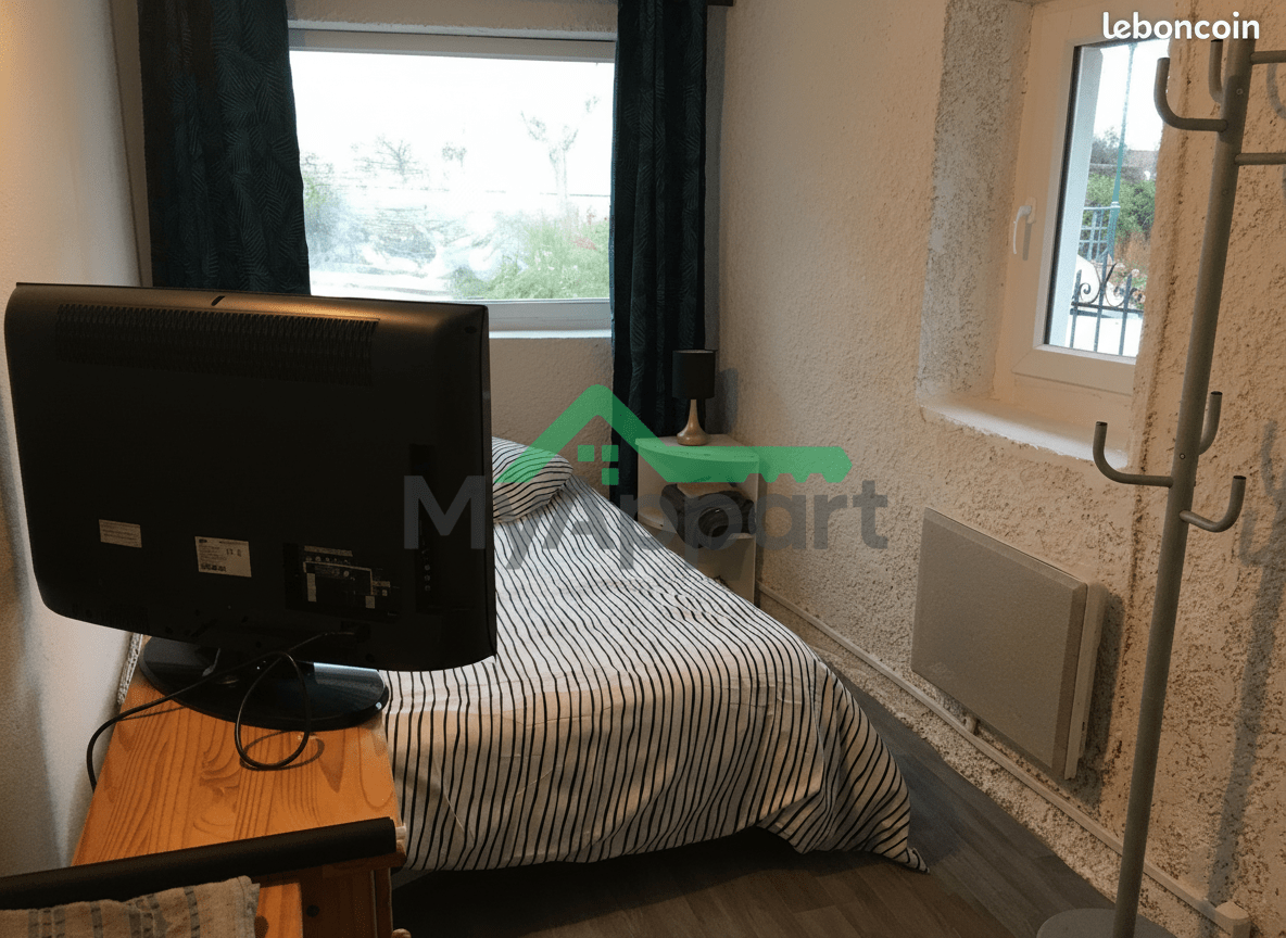Location studio 2 pièces 22 m² + jardin plein sud