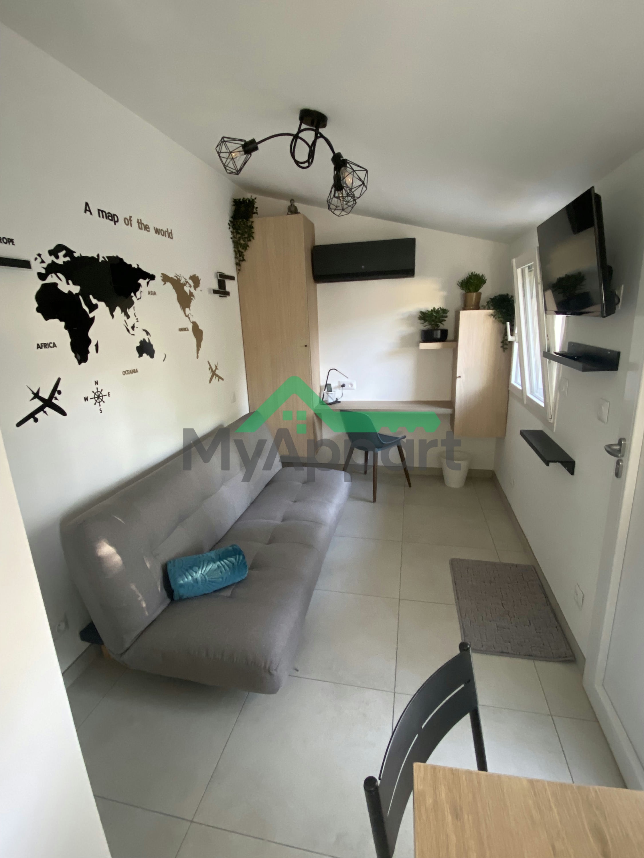Location studio meublé 17 m² - Mantes la Jolie 