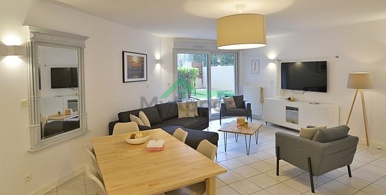 Appartement T4 meublé avec jardin