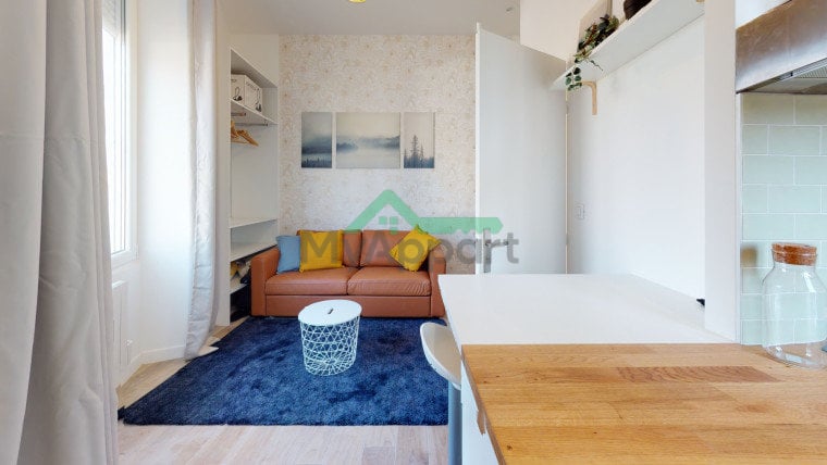 Appartement meublé 2 pièces 24 m², Lyon - 700 €