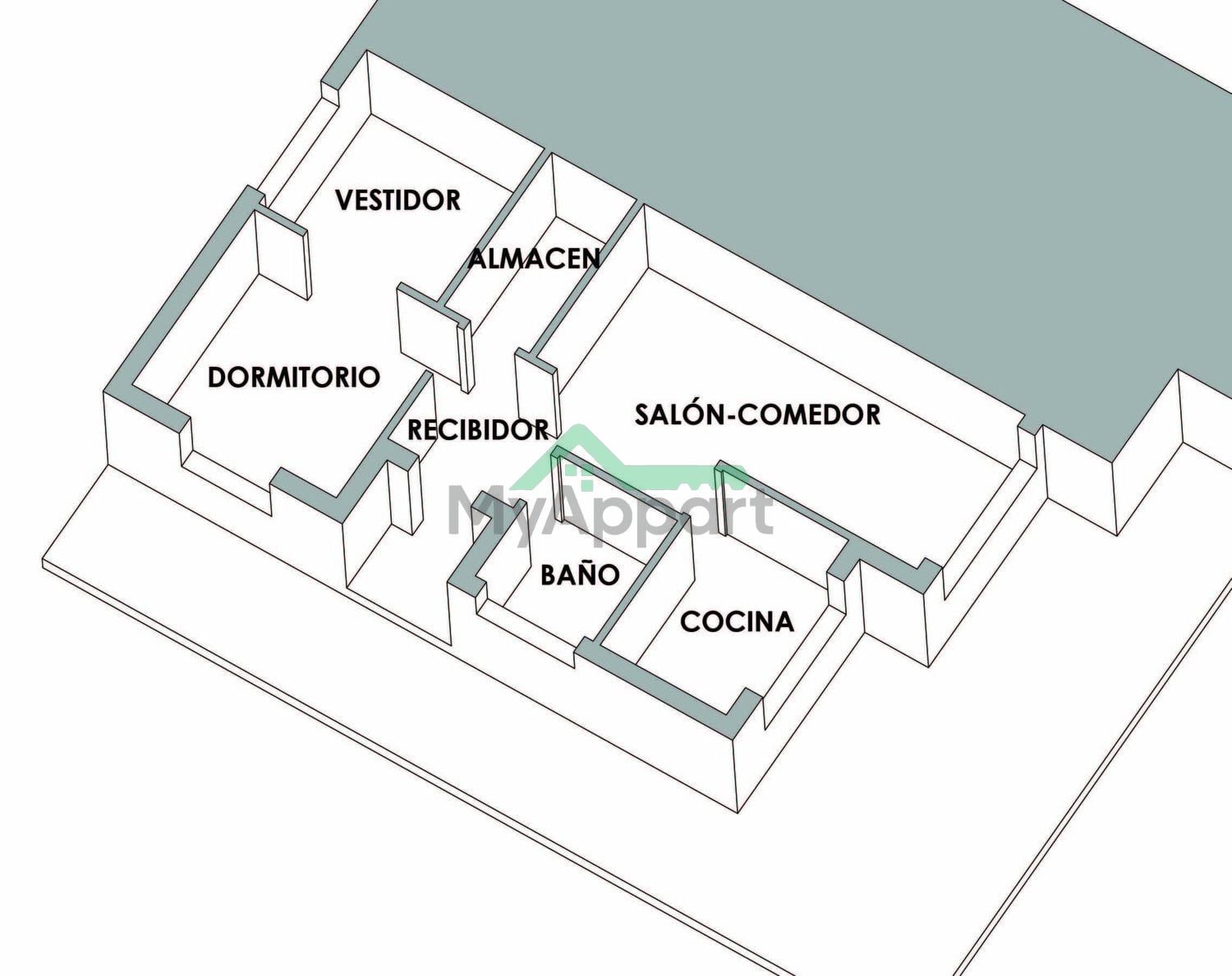 Apartamento amueblado tranquilo y luminoso — foto 3