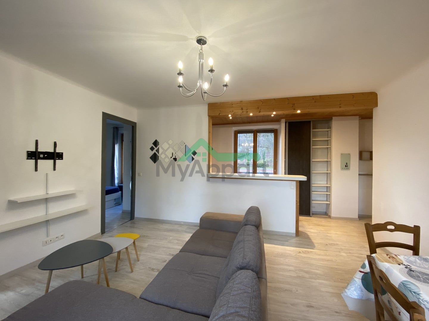 Appartement 3 pièces lumineux meublé parking à Les Contamines Montjoie