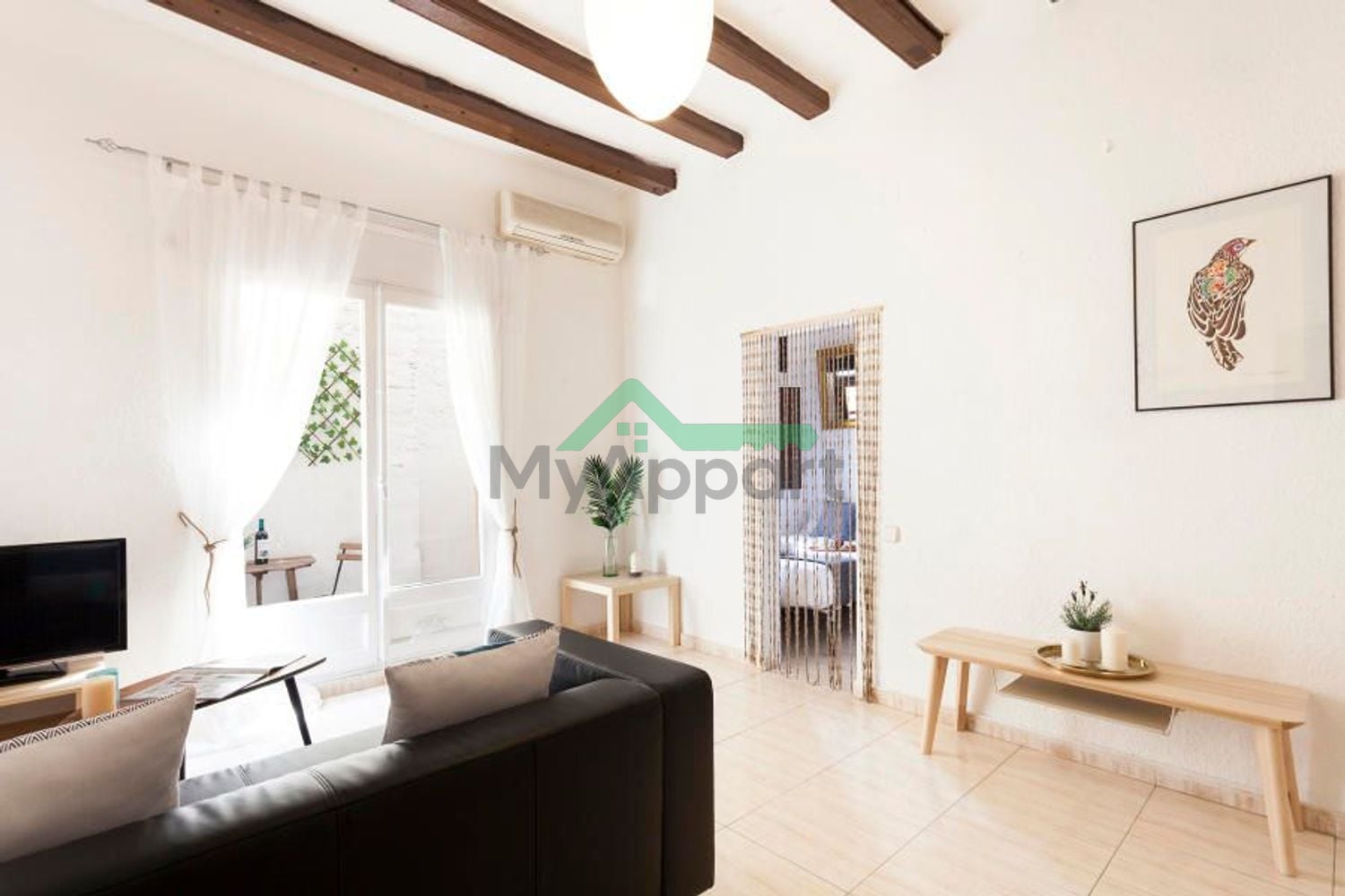 Apartamento con terraza privada en El Raval — foto 4