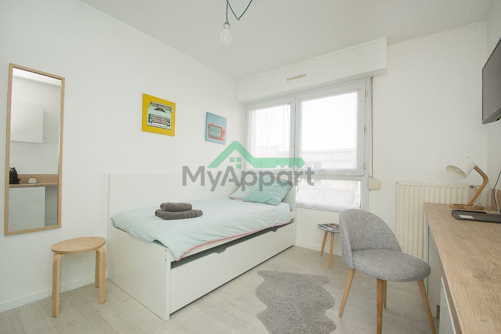 Location Studio 17 m² Rennes - Cleunay-Arsenal Redon - B Quai De La Prevalaye — photo 2
