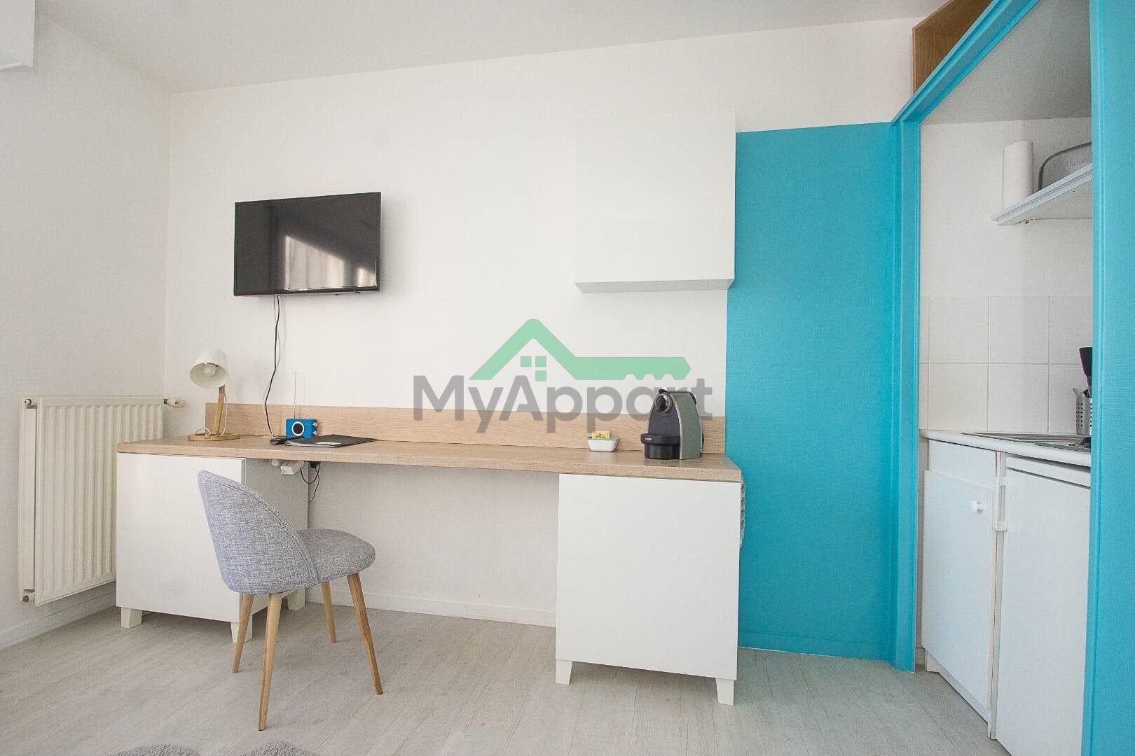 Location Studio 17 m² Rennes - Cleunay-Arsenal Redon - B Quai De La Prevalaye — photo 4