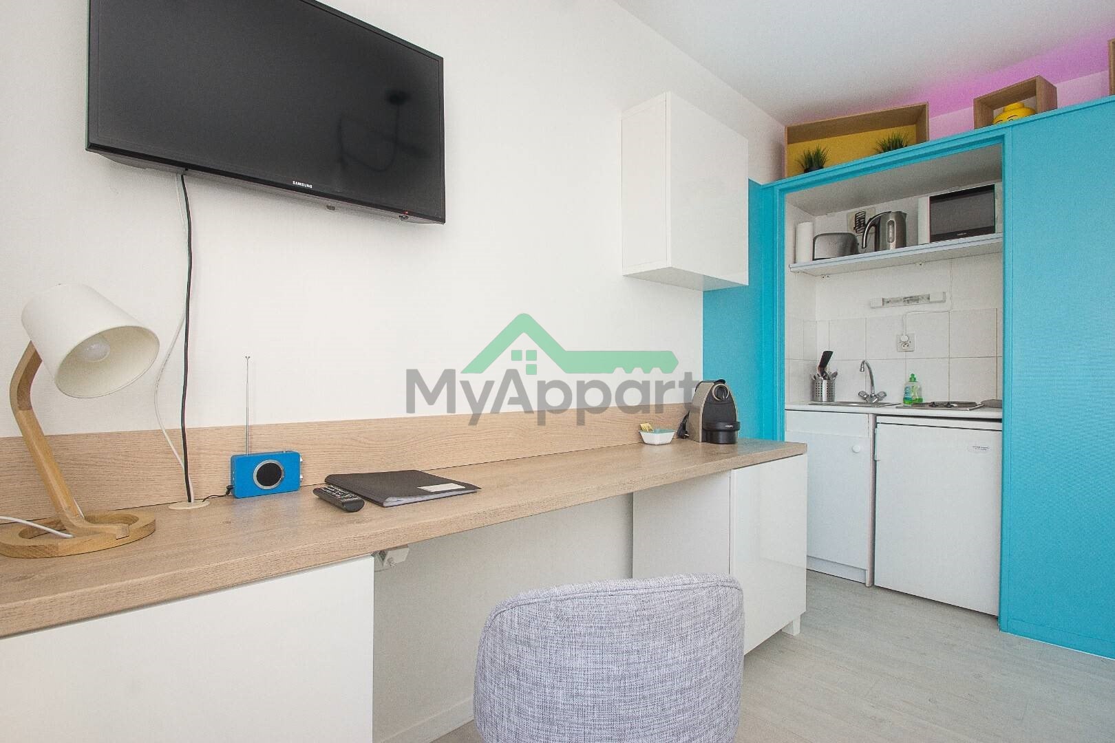 Location Studio 17 m² Rennes - Cleunay-Arsenal Redon - B Quai De La Prevalaye — photo 5