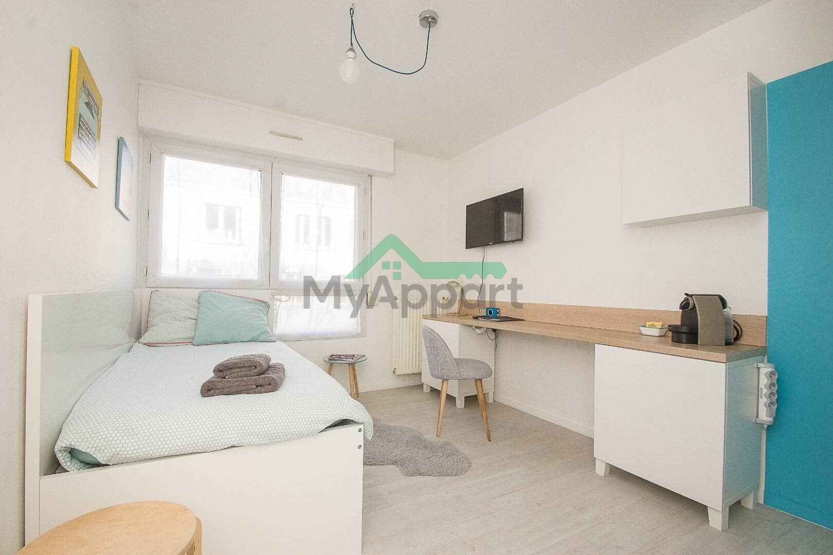 Location Studio 17 m² Rennes - Cleunay-Arsenal Redon - B Quai De La Prevalaye — photo 3