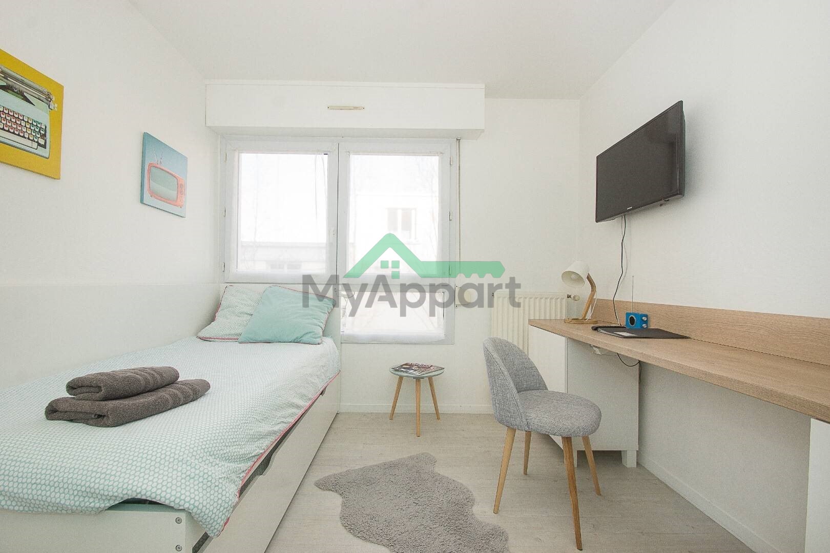 Location Studio 17 m² Rennes - Cleunay-Arsenal Redon - B Quai De La Prevalaye — photo 1