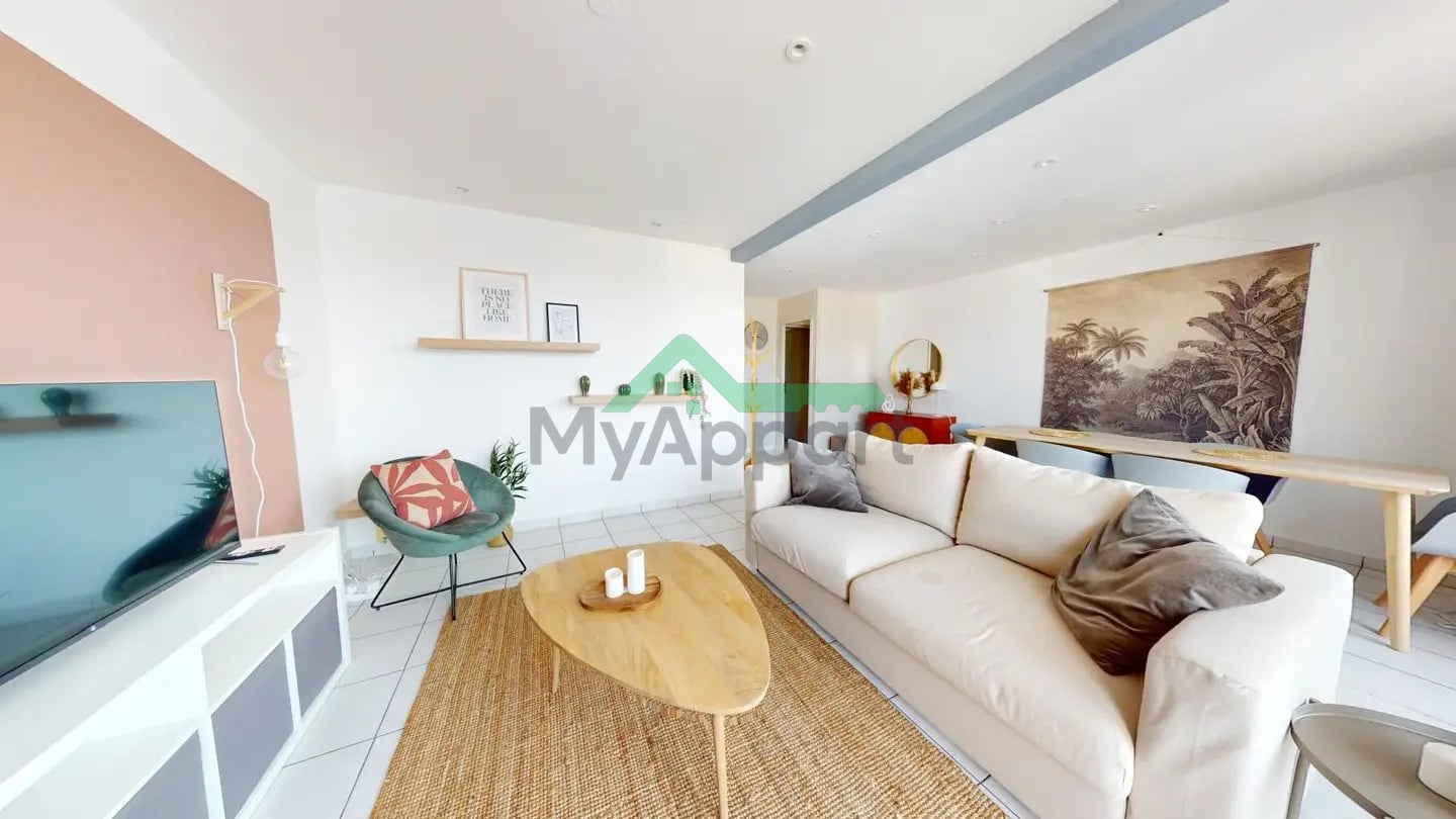 Appartement T3 lumineux meublé parking — photo 1