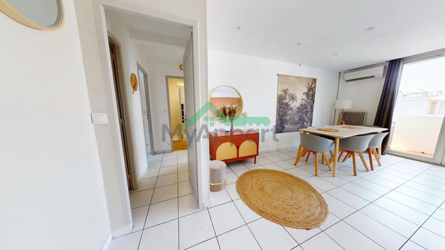 Appartement T3 lumineux meublé parking — photo 4