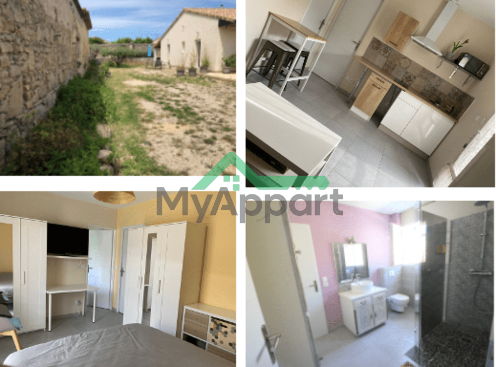 Logement mitoyen avec jardin