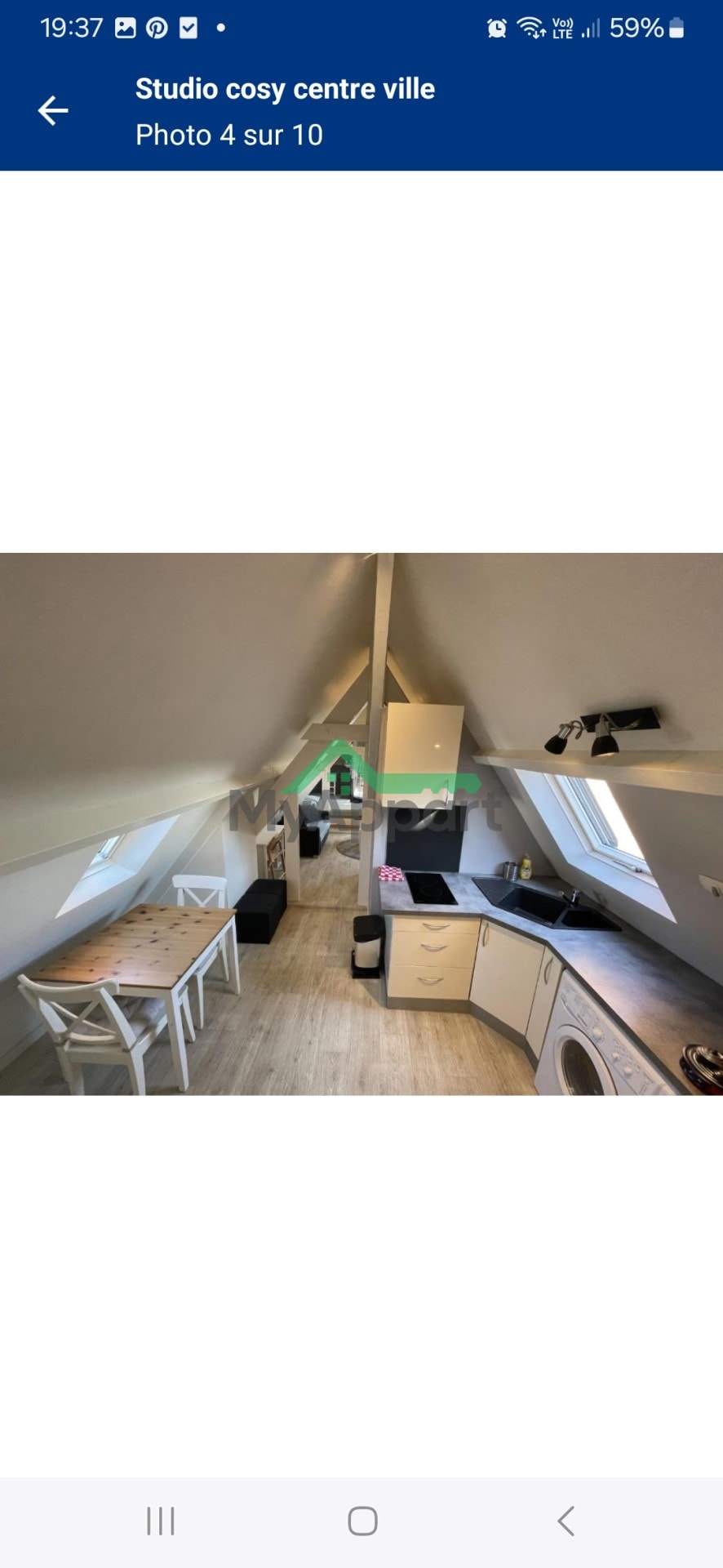Studio 1 pièce 19 m²