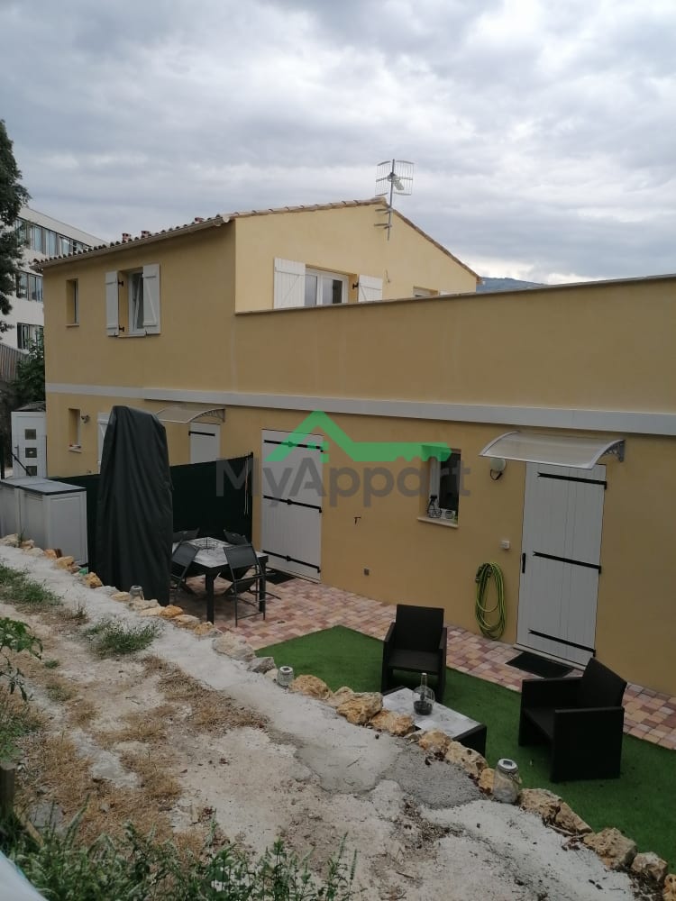 appartement de 3 pieces avec jardin