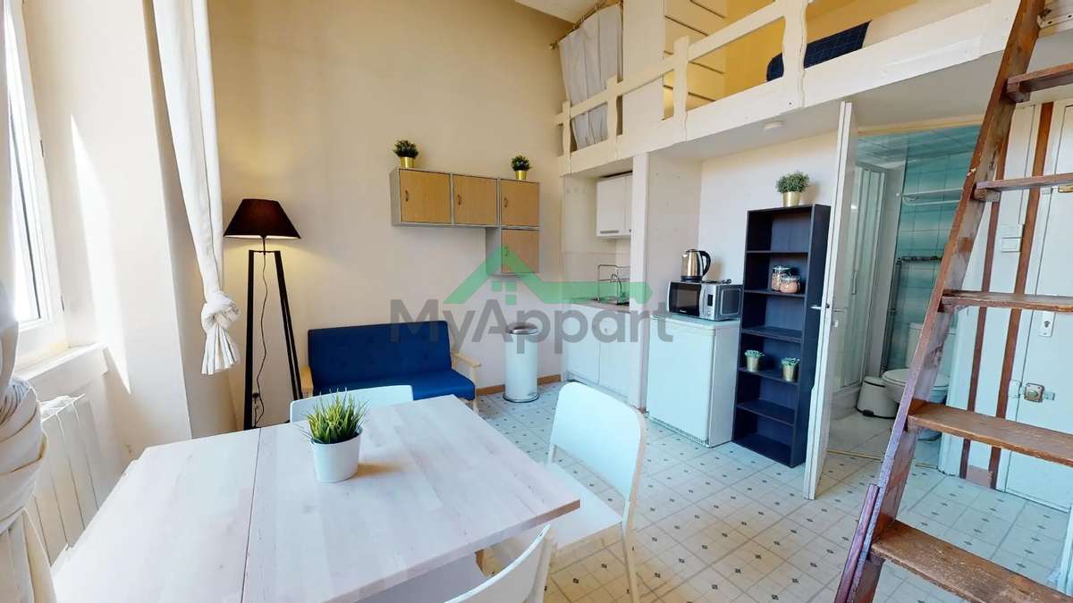 Location Studio 14 m² Lyon 7ème - La Guillotière Sud - Rue Sebastien Gryphe — photo 1